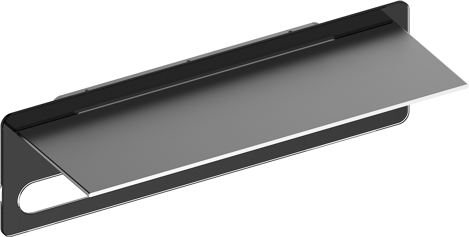 Brushed Black Chrome Shower Shelf