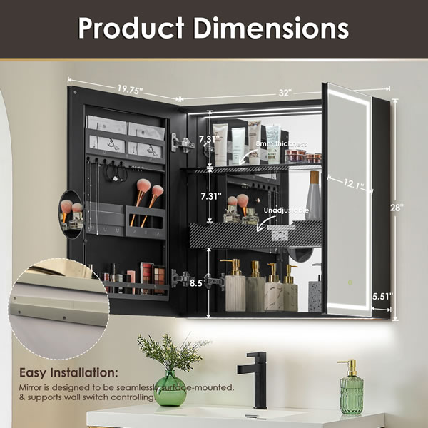 product dimensions