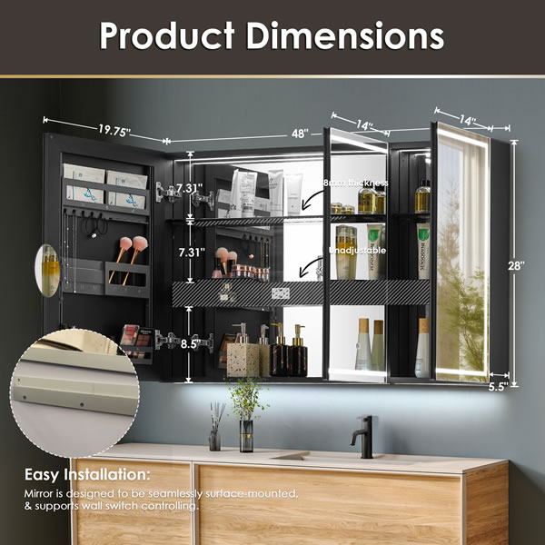 product dimensions